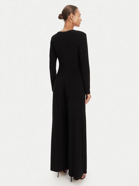 Joseph Ribkoff Kombinezon 253249 Czarny Slim Fit. Czarne sukienki damskie Joseph Ribkoff, bez wzorów, z syntetyku, bez kołnierzyka, bez ramiączek. Za 1,039.00 zł.