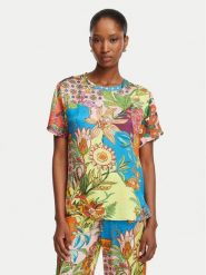 Liu Jo T-Shirt WA6512 T473A Kolorowy Regular Fit. T-shirty damskie Liu Jo, bez wzorów, z wiskozy, bez kołnierzyka, bez ramiączek. Za 559.99 zł.