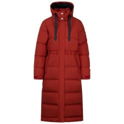 Trespass Colter - Damska kurtka przeciwdeszczowa Burnt Sienna. Czerwone kurtki sportowe damskie Trespass, bez wzorów, z puchu, bez ramiączek, bez kaptura, trekkingowe. W wyprzedaży za 491.30 zł.
