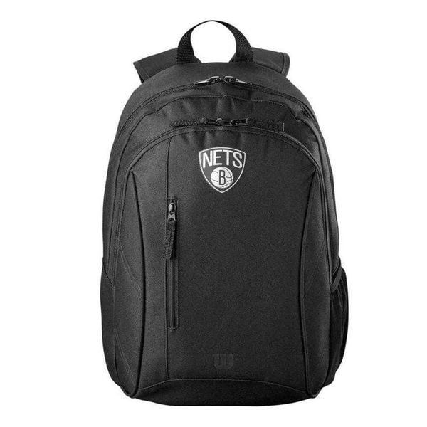 Plecak NBA Brooklyn Nets. Czarne plecaki damskie Wilson, bez wzorów, z materiału. Za 220.99 zł.