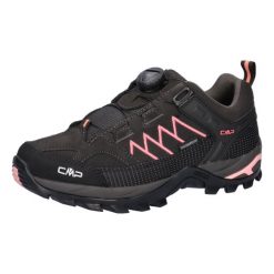Damskie buty trekkingowe CMP Rigel Fitgo WP Low. Niebieskie obuwie trekkingowe damskie CMP, z gumy, bez zapięcia. Za 423.70 zł.