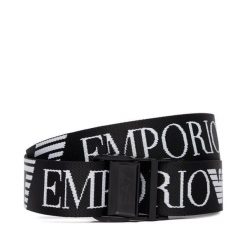 Pasek EA7 Emporio Armani. Czarne paski męskie EA7 Emporio Armani. Za 259.99 zł.