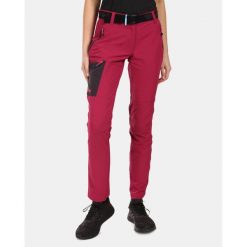 Damskie spodnie outdoorowe Kilpi BELVELA-W. Czerwone spodnie sportowe damskie Kilpi, bez wzorów, sportowe, trekkingowe. Za 298.12 zł.