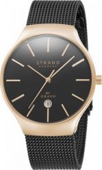 Zegarek Strand Zegarek męski Strand S701GDVBMB czarny. Czarne zegarki męskie Strand, bez wzorów. Za 270.00 zł.