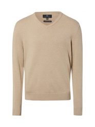 Nils Sundström Męski sweter z dzianiny Mężczyźni Bawełna beżowy jednolity, M. Brązowe swetry męskie Nils Sundström, m, bez wzorów, z bawełny, bez kołnierzyka, bez ramiączek. Za 199.95 zł.