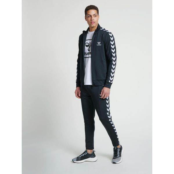 Kurtka Hummel Nathan 2.0 zip. Niebieskie kurtki męskie Hummel, s, bez wzorów, sportowe, bez kaptura. W wyprzedaży za 237.15 zł.