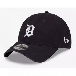 Czapka z daszkiem New Era Tigers MLB Core Classic 2.0. Niebieskie czapki damskie New Era, bez wzorów, sportowe. Za 163.00 zł.