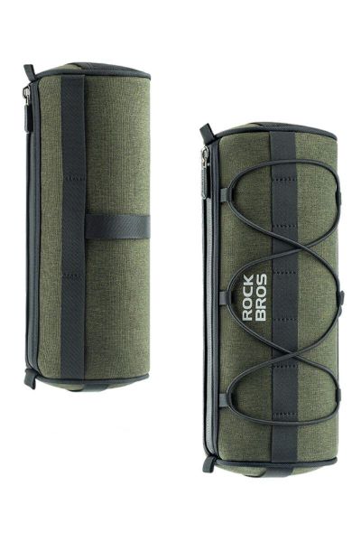 Torba rowerowa Longbar. Czarne torby sportowe męskie ROCKBROS, bez wzorów, z materiału. Za 69.99 zł.