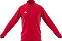 Bluza męska adidas Entrada 22 Training Top czerwona H57556 XS. Czerwone bluzy męskie Adidas, m, bez wzorów, bez ramiączek, bez kaptura. Za 138.68 zł.
