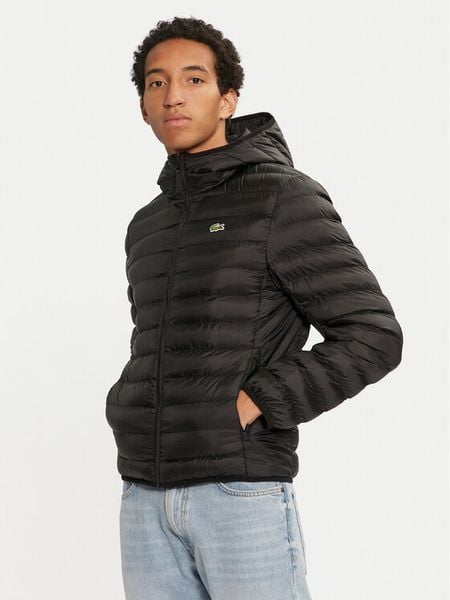 Lacoste Kurtka przejściowa BH2909 Czarny Regular Fit. Czarne kurtki męskie Lacoste, m, bez wzorów, z syntetyku, bez kaptura. Za 1,149.00 zł.