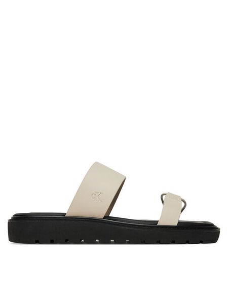 Calvin Klein Jeans Klapki Rope Sandal Soft Lth Mg YW0YW01864 Écru. Klapki damskie Calvin Klein Jeans, bez wzorów, z jeansu, bez obcasa, bez zapięcia. Za 309.99 zł.
