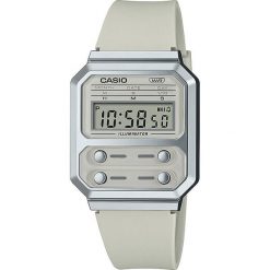 Zegarek Męski Casio A100WEF-8AEF. Brązowe zegarki męskie Casio, bez wzorów. W wyprzedaży za 144.65 zł.