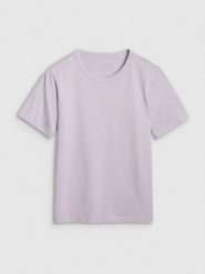 4F T-shirt regular gładki damski - fioletowy S. Fioletowe t-shirty damskie 4F, s, bez wzorów, z bawełny, klasyczne, bez kołnierzyka, bez ramiączek. W wyprzedaży za 29.99 zł.