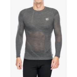 Bluza termiczna męska Ortovox Merino Thermovent LS. Szare bluzy męskie ORTOVOX, na zimę, m, bez wzorów, sportowe, bez ramiączek, bez kaptura. Za 491.04 zł.