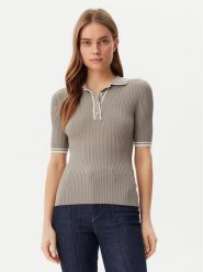Guess Sweter W5GR37 Z3L10 Zielony Regular Fit. Zielone swetry nierozpinane damskie Guess, l, z aplikacjami, z wiskozy, bez kołnierzyka, bez ramiączek. Za 199.99 zł.