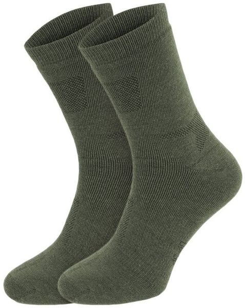 Mil-Tec - Skarpety Merino - 2 Pary - Olive Drab - (32431-159). Zielone skarpety męskie Mil-Tec, bez wzorów. Za 72.57 zł.
