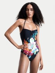 Desigual Strój kąpielowy Daikiri 26SWMK24 Czarny. Czarne stroje kąpielowe damskie Desigual, l, bez wzorów, z syntetyku. Za 329.99 zł.