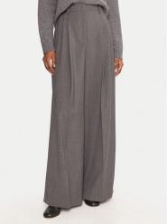 Weekend Max Mara Spodnie palazzo Adelfi 2525136072 Szary Wide Leg. Szare spodnie materiałowe damskie Weekend Max Mara, bez wzorów, z materiału. Za 1,199.00 zł.