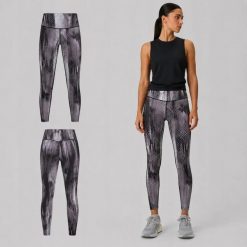 LEGGINSY DAMSKIE 4F TRENINGOWE SZYBKOSCHNĄCE Z WYSOKIM STANEM KOLOR SZARY. Szare legginsy damskie 4F, bez wzorów, z materiału. Za 149.99 zł.