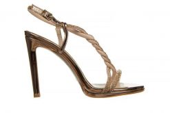 Sandały Bayla-187 589-1747 Rose 187060, Różowe złoto, Skóra ekologiczna - 39. Żółte sandały damskie Bayla, bez wzorów, z lakierowanej skóry, bez obcasa, na platformie, bez zapięcia. W wyprzedaży za 179.10 zł.