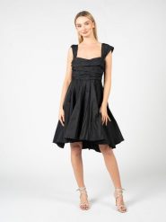 Pinko Sukienka "Virgilia" | 101938 A16A | Kobieta | Czarny. Czarne sukienki damskie Pinko, bez wzorów, z poliesteru, eleganckie, bez kołnierzyka, bez ramiączek, mini, asymetryczne. W wyprzedaży za 389.00 zł.