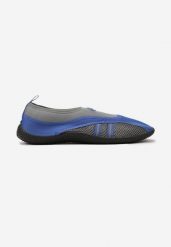 Niebiesko-Szare Buty Sportowe Kąpielowe do Wody Eferta. Niebieskie buty sportowe męskie Born2be, bez wzorów, bez zapięcia, żeglarskie. Za 29.99 zł.