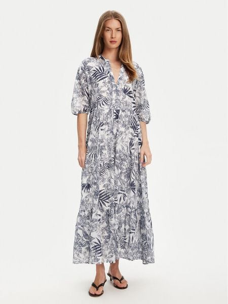 United Colors Of Benetton Sukienka letnia 4ENDDV0BT Niebieski Relaxed Fit. Niebieskie sukienki damskie United Colors Of Benetton, na lato, l, bez wzorów, z bawełny, bez kołnierzyka, bez ramiączek. Za 309.99 zł.