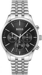 Zegarek Hugo Boss Avery Zegarek męski czarna tarcza 42 mm (1514157). Czarne zegarki męskie Hugo Boss, bez wzorów. Za 368.99 zł.