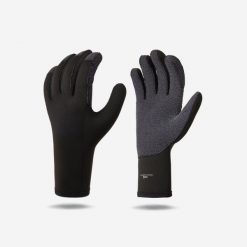 Rękawiczki nurkowe Decathlon SCD Resist z neoprenu 3 mm wzmocnione Kevlarem. Czarne rękawiczki męskie SUBEA, bez wzorów, z materiału. Za 129.99 zł.