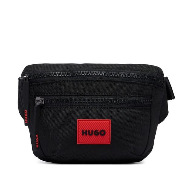 Nerka HUGO. Czarne saszetki i nerki męskie Hugo, bez wzorów. Za 399.99 zł.