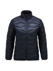 Kurtka Peak Performance damska Helium Down Jacket czarna 24/25. Czarne kurtki sportowe damskie Peak Performance, l, bez wzorów, z elastanu, bez ramiączek, bez kaptura, trekkingowe. Za 1,055.99 zł.