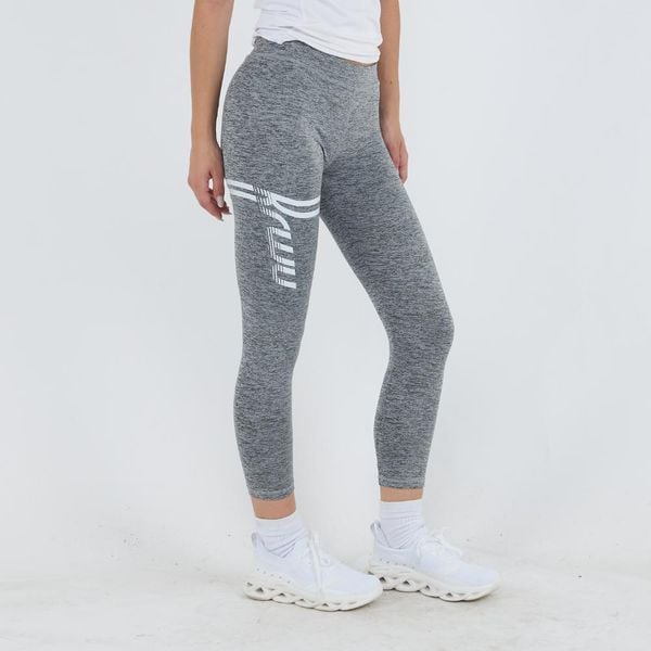 Legginsy treningowe Capri Keeps. Szare legginsy damskie ELPLAYER, bez wzorów, z jersey. Za 59.90 zł.
