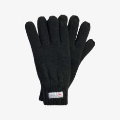 Rękawiczki Dzianinowe Unisex Izolacyjny. Czarne rękawiczki męskie SWEDEMOUNT, bez wzorów, z dzianiny. Za 59.99 zł.