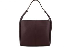 Shopper bag skórzany BARBERINI'S bordowy 915-5. Czerwone shopperki damskie Barberinis, bez wzorów, ze skóry, na ramię, duże, bez dodatków. Za 271.99 zł.