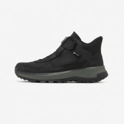 Buty turystyczne męskie Quechua MH900 2 Seconds wodoodporne. Czarne buty zimowe męskie QUECHUA, bez wzorów, bez obcasa, bez zapięcia. Za 399.99 zł.