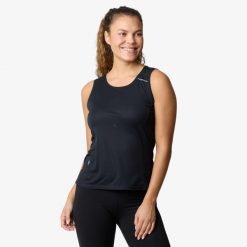 Koszulka na ramiączkach trening damska Swedemount Ultra Light Tanktop. Czarne bluzki damskie SWEDEMOUNT, bez wzorów, z syntetyku, sportowe, bez kołnierzyka, bez ramiączek. Za 99.99 zł.
