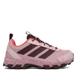 Trekkingi adidas. Czerwone obuwie trekkingowe damskie Adidas, bez zapięcia. Za 299.99 zł.