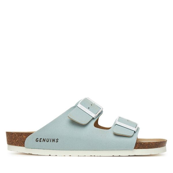 Klapki Genuins. Czerwone klapki damskie Genuins, bez wzorów, bez obcasa, bez zapięcia. Za 219.99 zł.