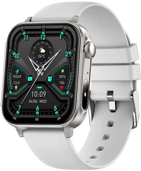 Smartwatch Colmi P80 Szary (P80 Silver). Szare zegarki smartwatch Colmi, bez wzorów. Za 95.08 zł.