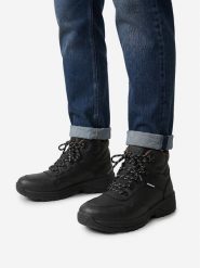 Hunter Trekkingi CWBEO-CCM2502 Czarny. Czarne botki męskie Hunter, bez wzorów, ze skóry, bez obcasa, bez zapięcia. Za 299.99 zł.