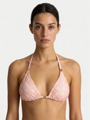 Guess Góra od bikini E6GJ08 MC04R Różowy. Czerwone bikini Guess, z aplikacjami, z syntetyku. Za 299.99 zł.