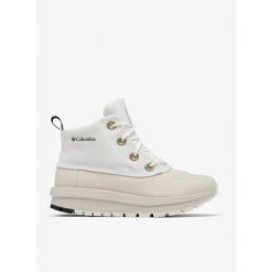Buty outdoor damskie Columbia Moritza Shield. Białe obuwie trekkingowe damskie Columbia, bez zapięcia. Za 398.99 zł.