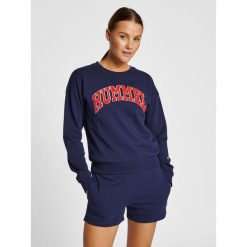 Bluza dla kobiet Hummel hmlIC Billie. Niebieskie bluzy damskie Hummel, m, bez wzorów, retro, bez ramiączek, bez kaptura. W wyprzedaży za 162.25 zł.