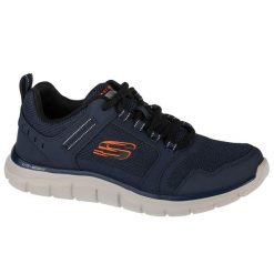 Buty sportowe Sneakersy męskie, Skechers Track-Knockhill. Brązowe buty sportowe męskie Skechers, bez wzorów, z materiału, bez zapięcia. Za 249.99 zł.