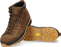 Buty outdoor Lomer Bio Naturale Mid MTX Premium - brown bomber. Brązowe trekkingi męskie GRONELL, bez zapięcia. Za 697.39 zł.