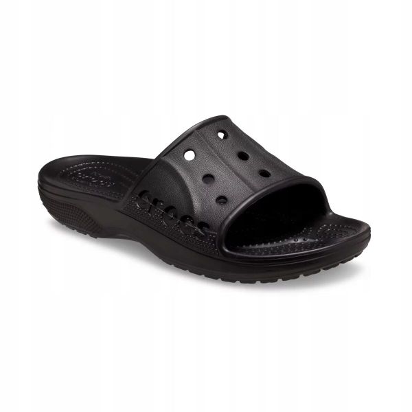 Klapki Dla Dorosłych Crocs Baya II Slide. Białe klapki damskie Crocs, bez wzorów, z materiału, bez obcasa, bez zapięcia. Za 89.99 zł.