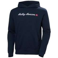 Bluza Helly Hansen Core Graphic. Niebieskie bluzy męskie Helly Hansen, m, bez wzorów, bez ramiączek, bez kaptura. W wyprzedaży za 342.40 zł.