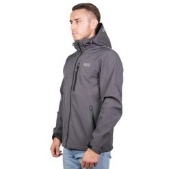 Kurtka softshell męska Pros Sport SOFTGRIT 729CH. Szare kurtki sportowe męskie Pros, m, bez wzorów, z softshellu, bez kaptura, trekkingowe. Za 299.00 zł.
