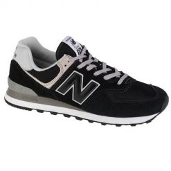 Buty do chodzenia męskie New Balance 574. Czarne buty sportowe męskie New Balance, bez wzorów, z gumy, bez zapięcia, trekkingowe, New Balance 574. Za 725.00 zł.