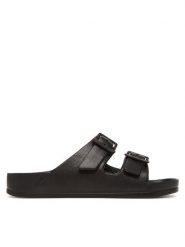 ONLY Shoes Klapki Onlcristy 15316868 Czarny. Czarne klapki damskie ONLY Shoes, bez wzorów, z tworzywa sztucznego, bez obcasa, bez zapięcia. Za 69.99 zł.
